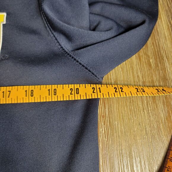 Michigan Go Blue Hoodie Women’s Size Small Navy Blue and Yellow Colosseum - Picture 5 of 8